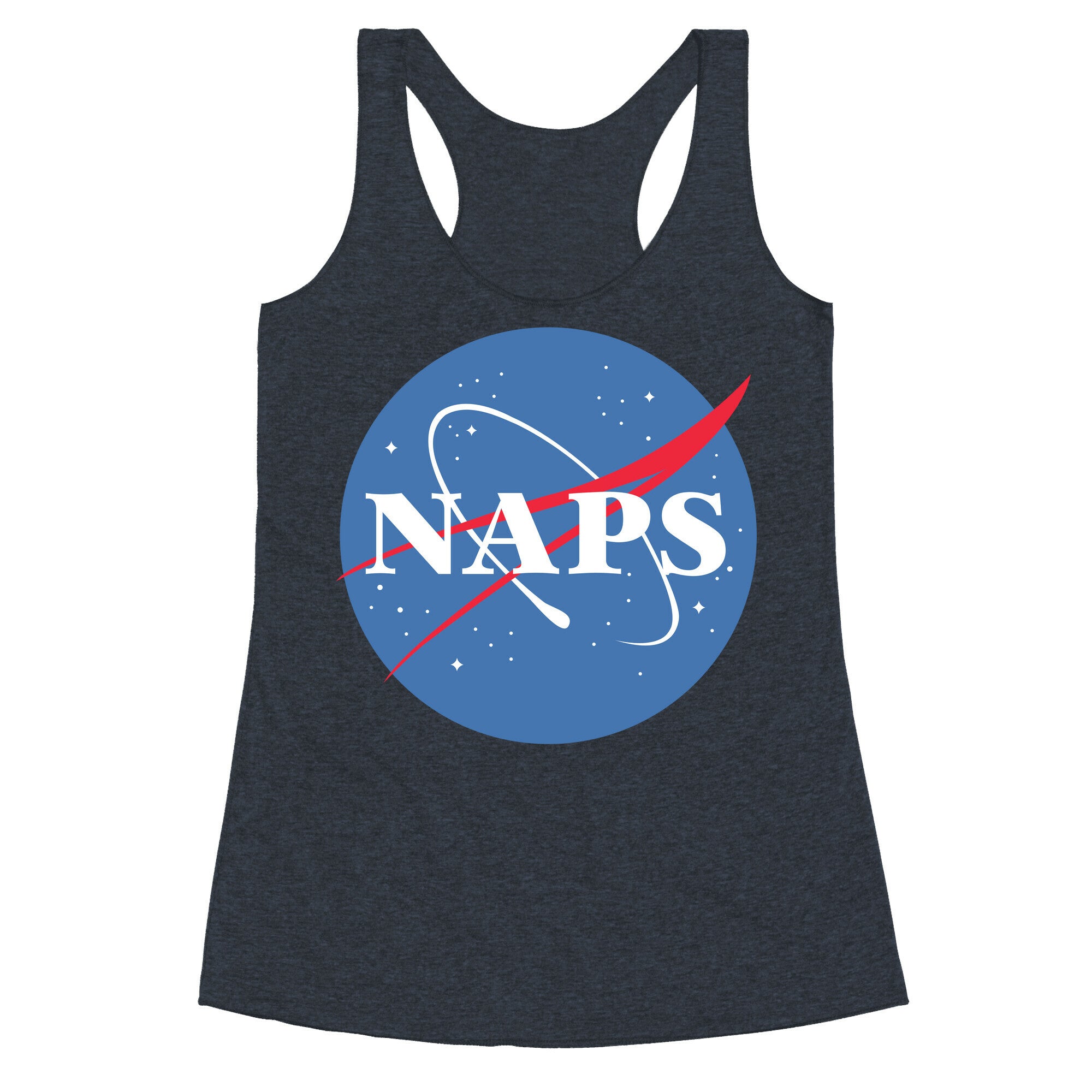 Naps Nasa Parody Racerback Tank